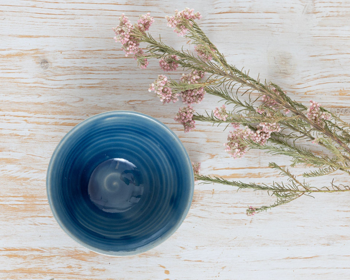 Ciotola Giapponese Artigianale – Blu Intenso Gres - AUTHENTICO CERAMICS