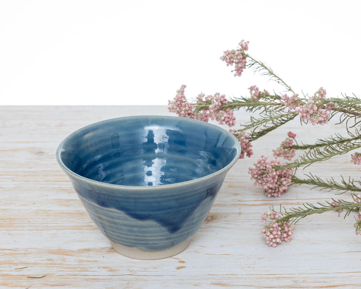 Ciotola Giapponese Artigianale – Blu Intenso Gres - AUTHENTICO CERAMICS