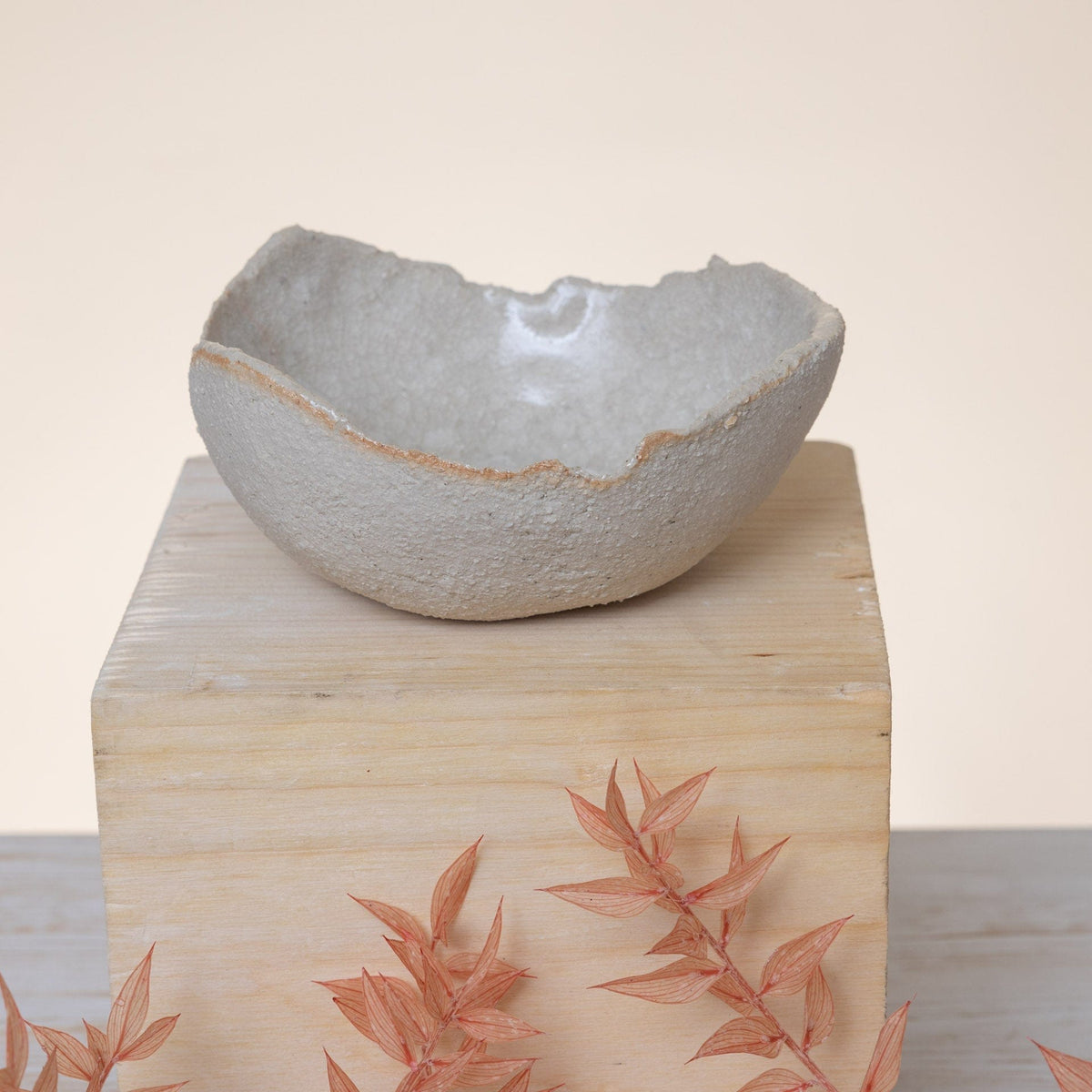 Ciotolina in Gres Artigianale – Beige Texturizzato - AUTHENTICO CERAMICS
