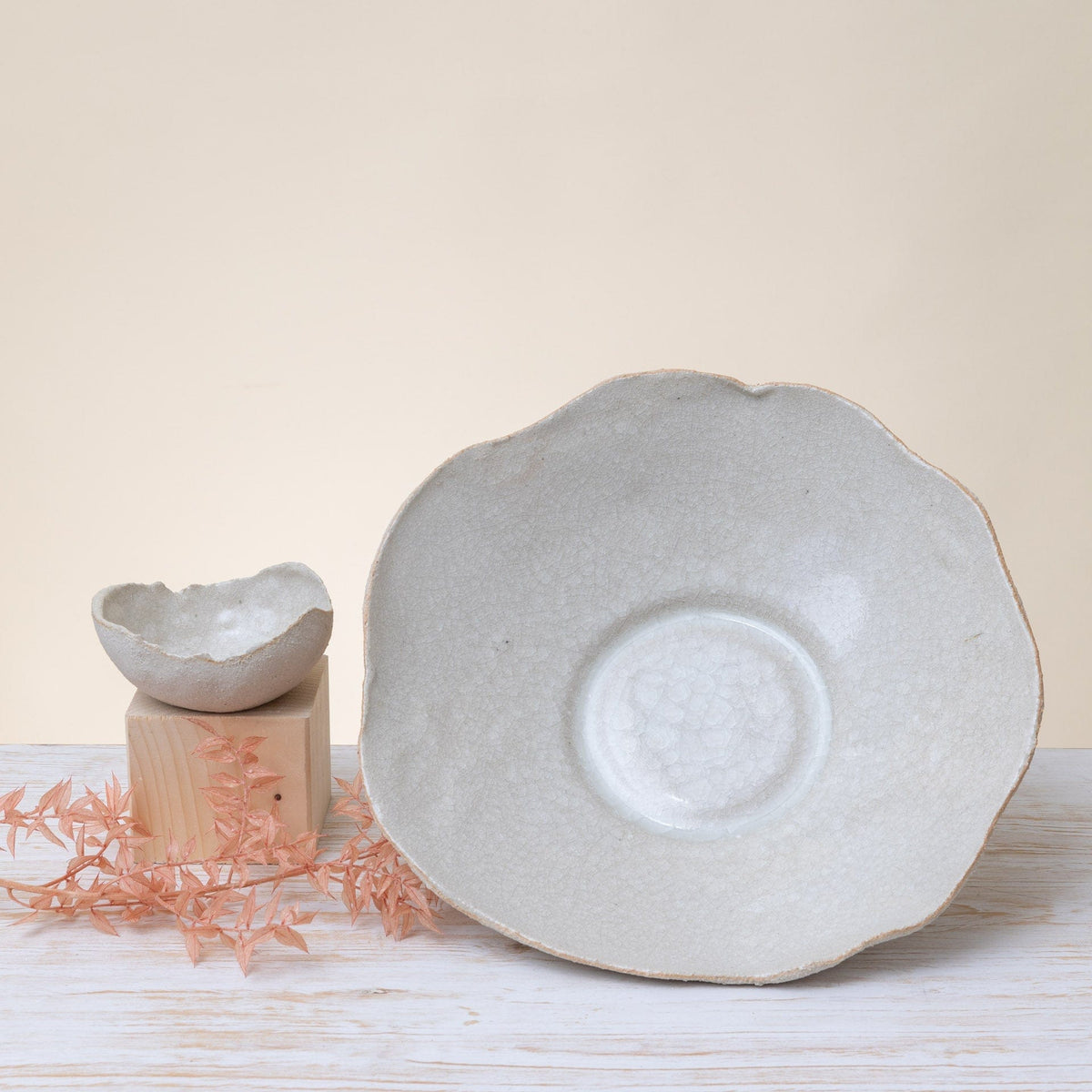 Ciotolina in Gres Artigianale – Beige Texturizzato - AUTHENTICO CERAMICS