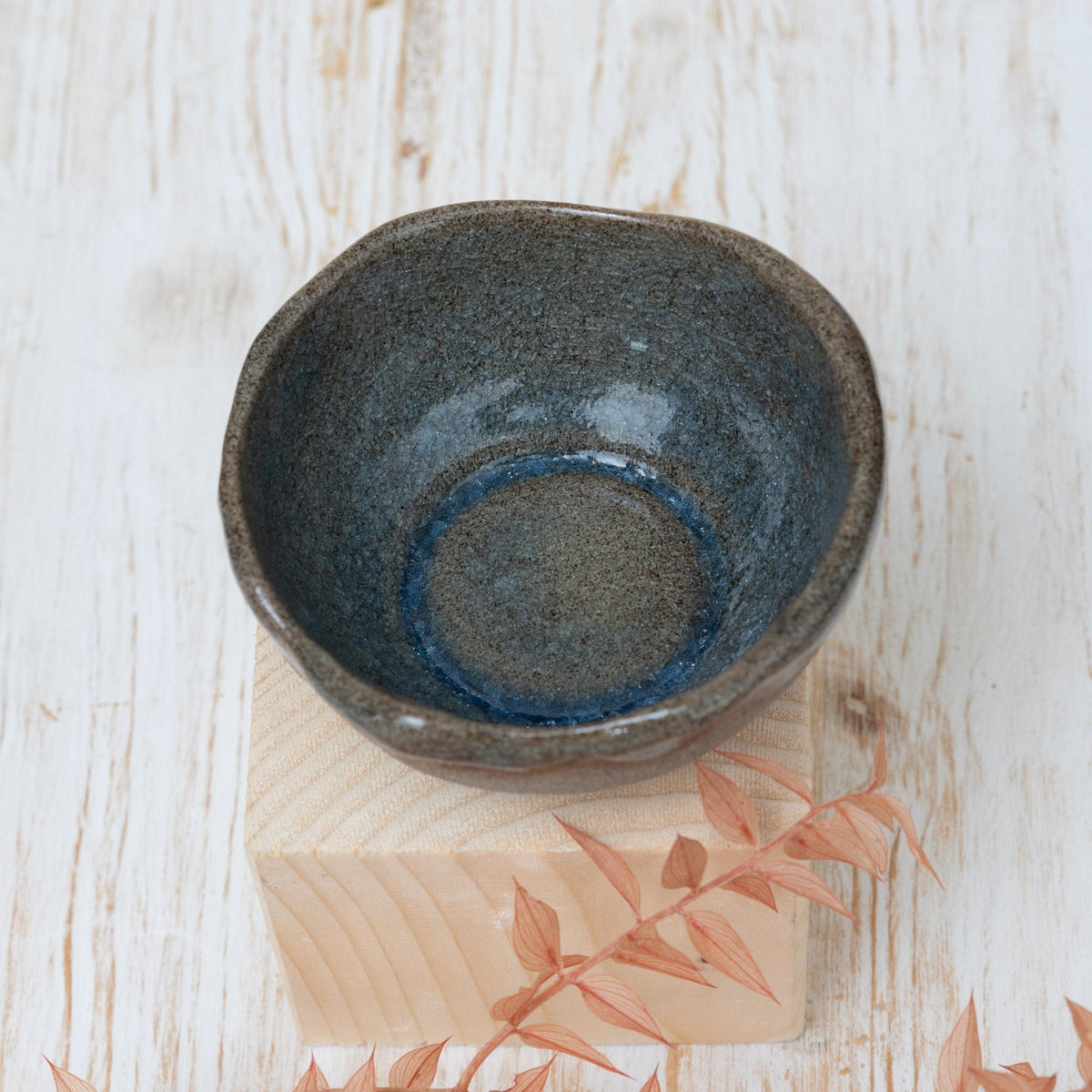 Ciotolina in Gres Artigianale – Marrone - Grigio e Blu - AUTHENTICO CERAMICS